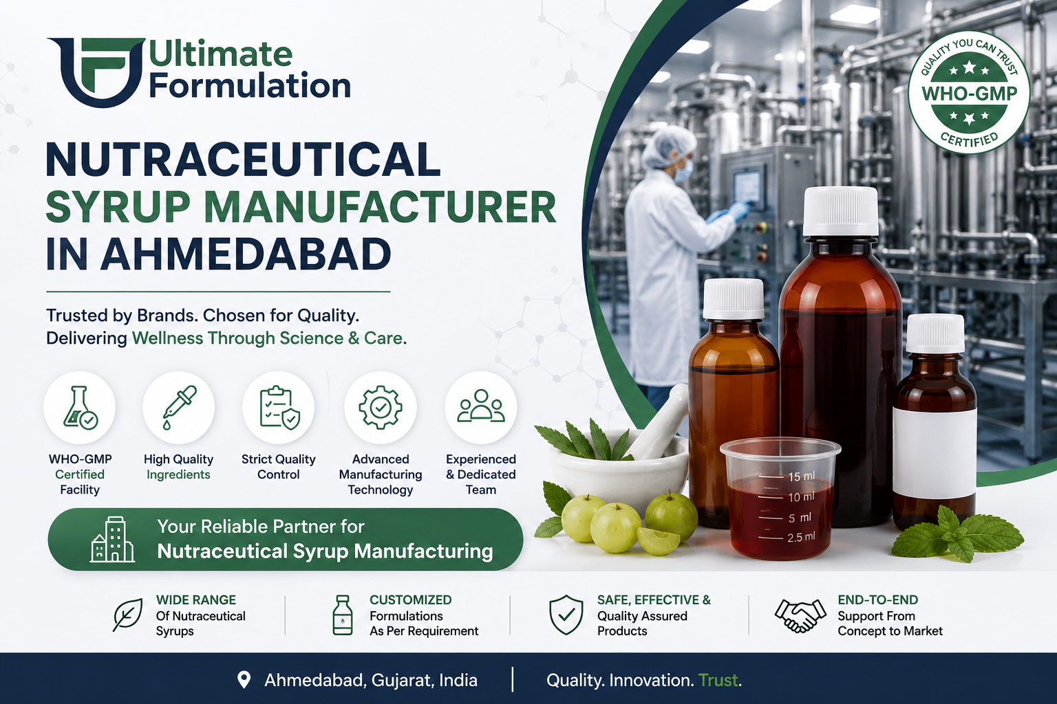 Nutraceutical Syrup Manufacturer Ahmedabad