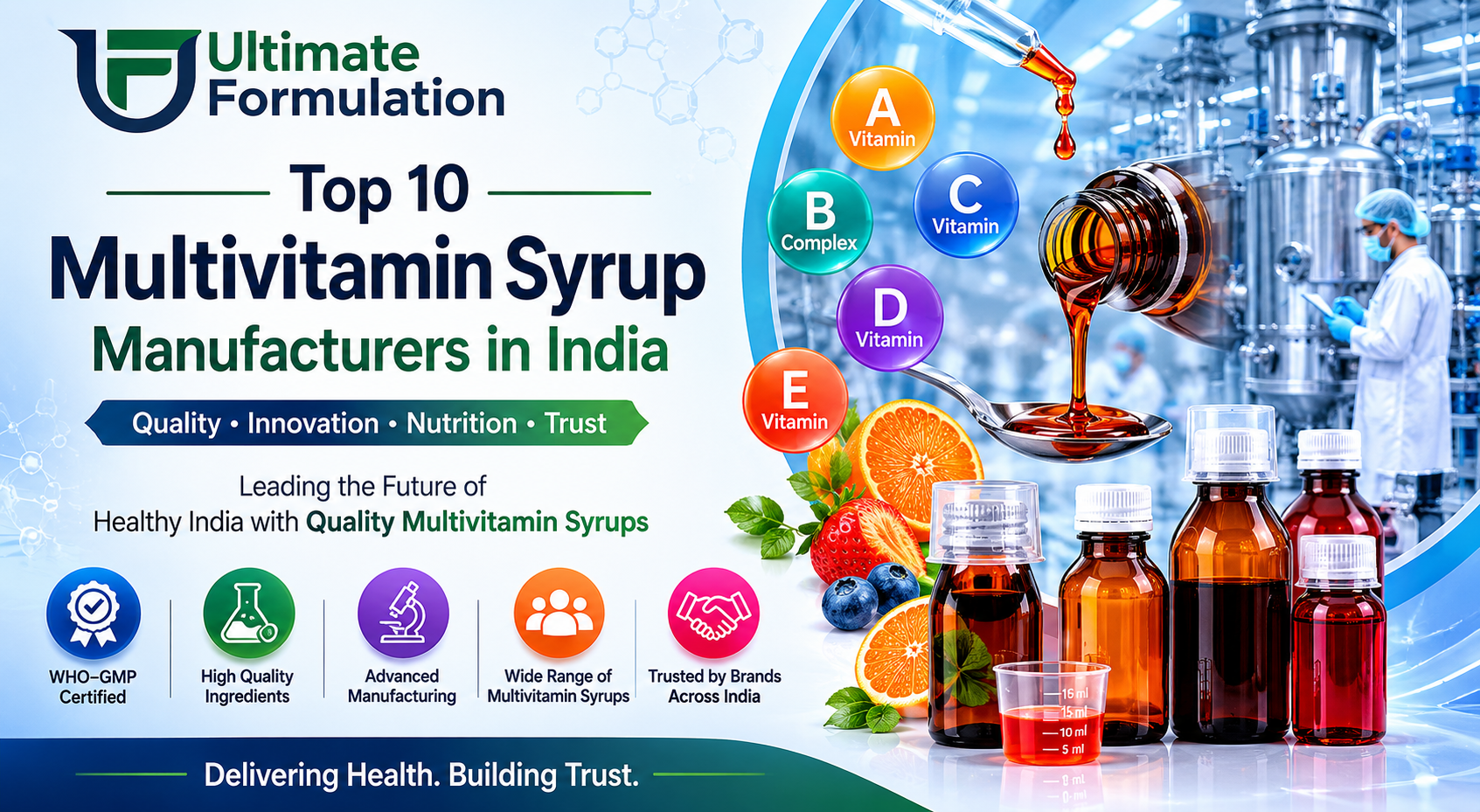 Top 10 Multivitamin Syrup Manufacturers in India